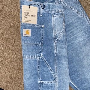 Men’s Carhartt carpenter single knee blue jeans